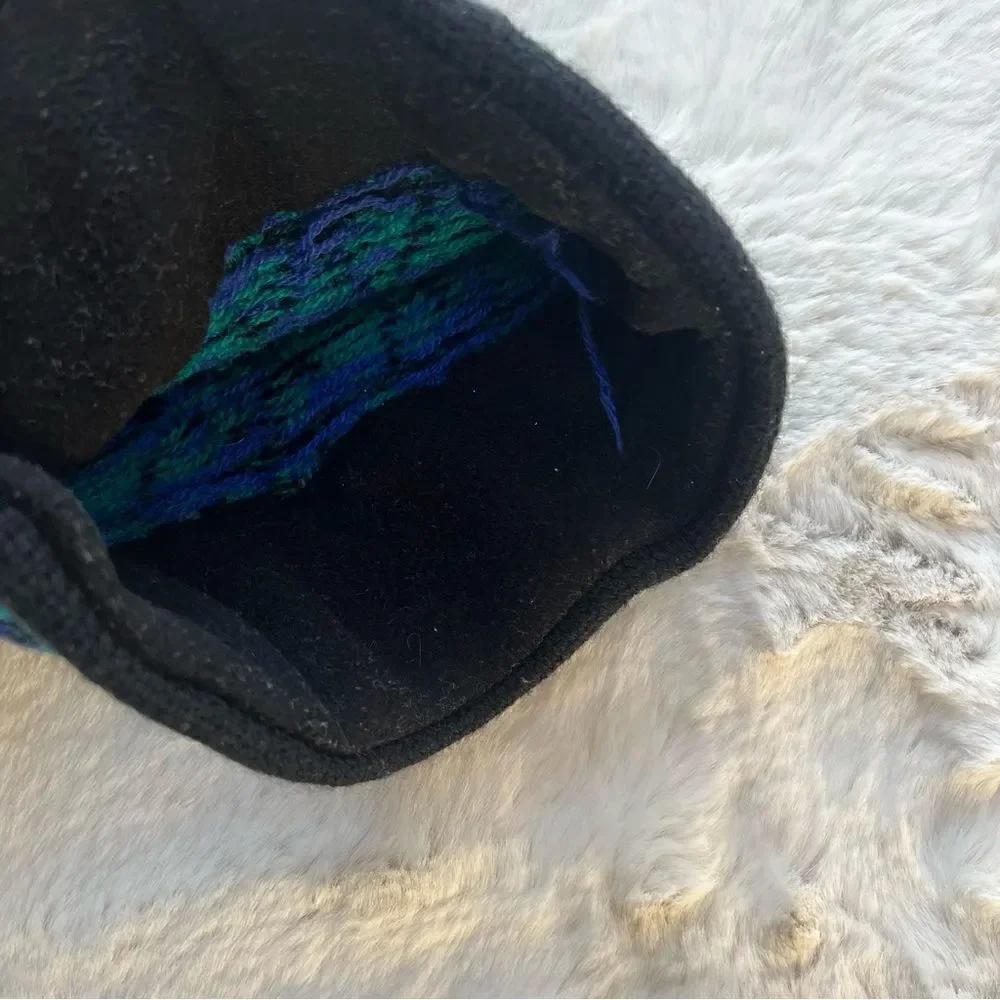 Vintage 80s Columbia Sportswear Beanie Hat Knit Fair Isle 100% Wool MadeInCanada